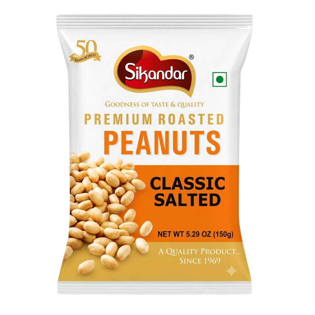 Sikandar Foods Classic Salted Peanuts 150 g buy online USA - 1